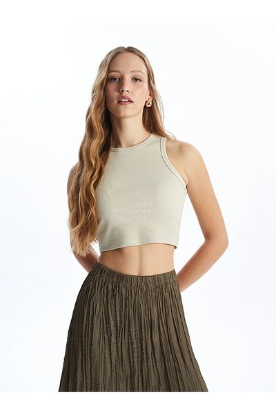 LC Waikiki Γυναικείο Crop Top LCW Vision - Crew Neck, μεγέθη L C M