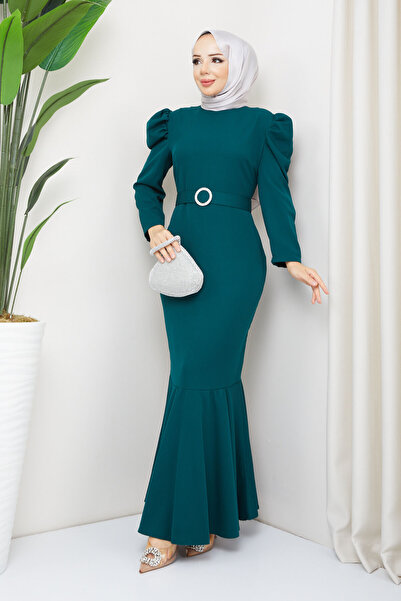 marwella Akşın Tesettür Abiye - Yeşil