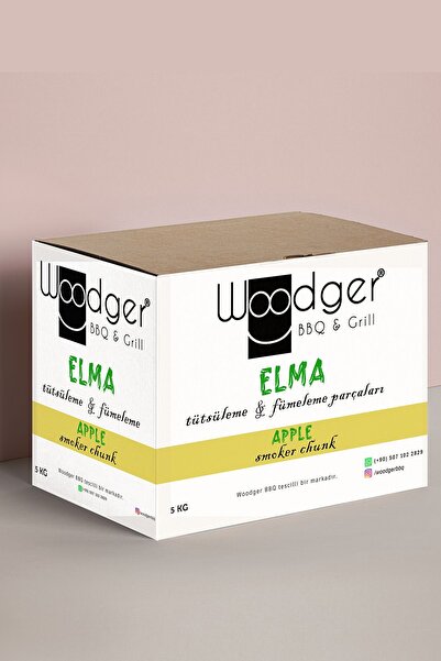 Elma Tütsüleme ve Fümeleme Aroma Parçaları - Apple smoker wood chunks - 5 Kg