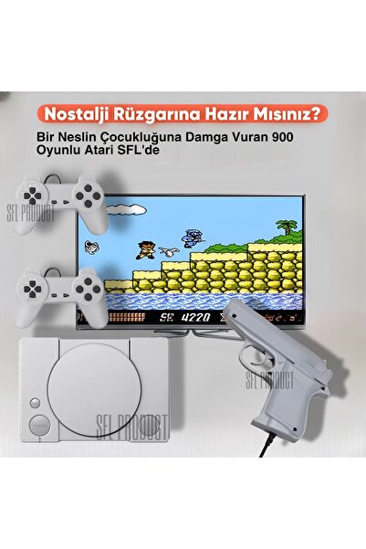 SFL Product Super Game Arcade Retro Arcade with 900 Games, Pistol, Mario and Tens Games