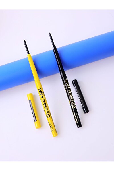 Lesvip's 2 adet The colossal kajal asansörlü yağlı siyah göz kalemi