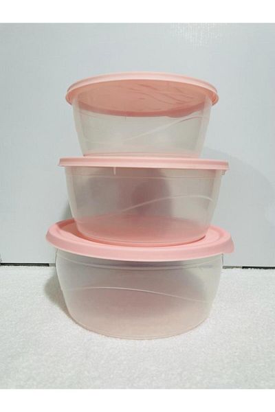 Çankaya 3-Piece Storage Container with Plastic Lid