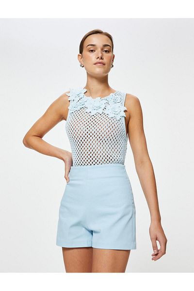 Koton Mini pantaloni scurți cu talie înaltă - fermoar lateral