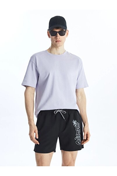 LC Waikiki Pantaloni scurți de baie pentru bărbați cu imprimeu de lungime scu...