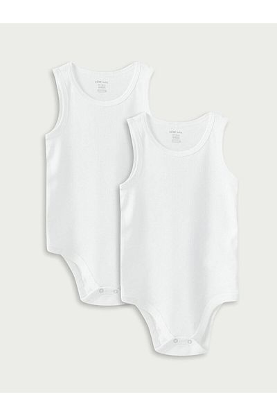 LC Waikiki LCW Baby - Crew Neck Baby Boy Bodysuit Set of 2