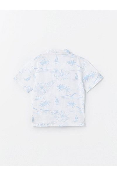 LC Waikiki Cămașă pentru băiat cu mânecă scurtă cu model LCW Kids