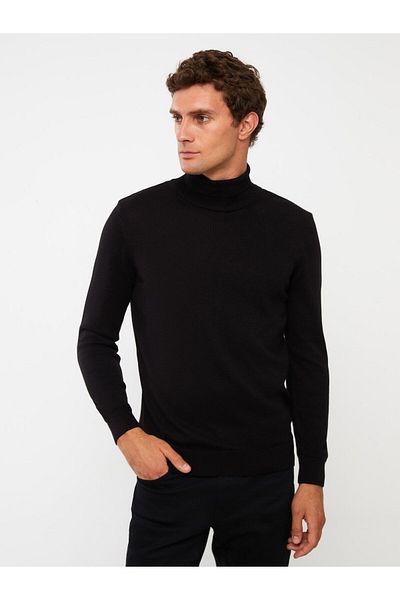 LC Waikiki Men's Knitwear Sweater - Turtleneck, Long Sleeve