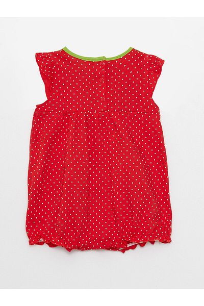 LC Waikiki Crew Neck Embroidered Jumpsuit and Hat for Baby Girl - Set of 2