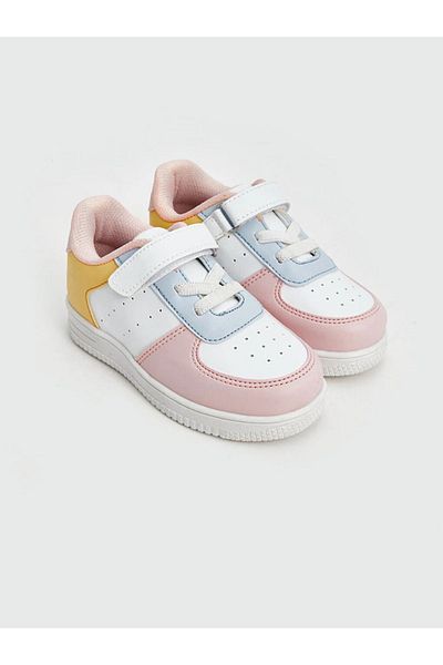 LC Waikiki LCW STEPS Baby Girl Sneakers with Laces and Velcro