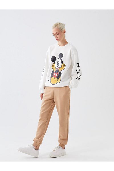 LC Waikiki Γυναικείο Jogger Sweatpants - Straight Cut με ελαστική μέση