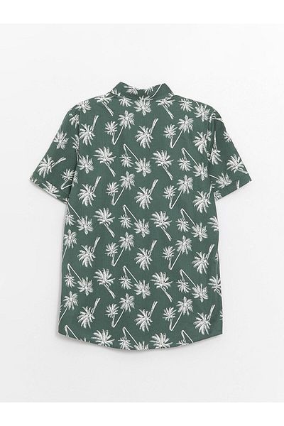 LC Waikiki LCW Kids Patterned Short Sleeve Boy's Shirt