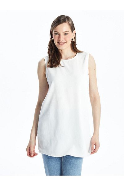 LC Waikiki LCWAIKIKI Classic Women's Crew Neck Plain Tunic