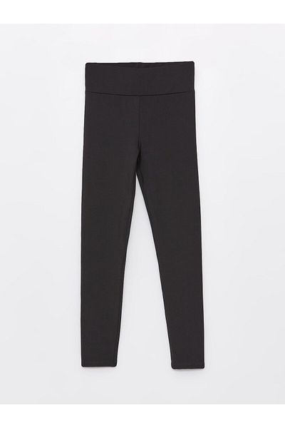 LC Waikiki Extra Slim Fit Women's Leggings - Flat Cut with Elastic Waist