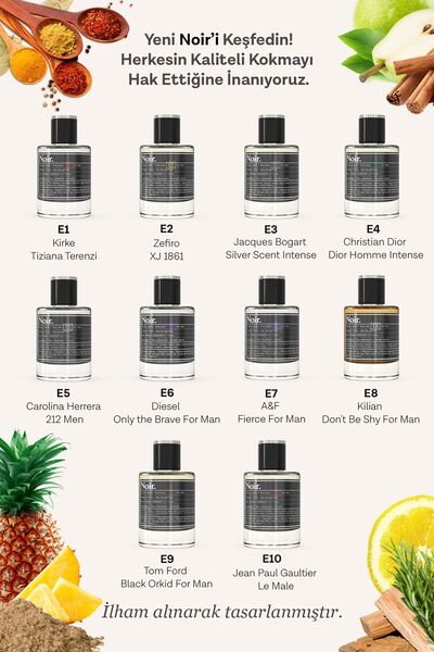 Noir E8 Erkek Edp Parfüm 50 ml