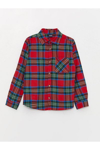LC Waikiki LCW Kids kockás hosszú ujjú fiú ing