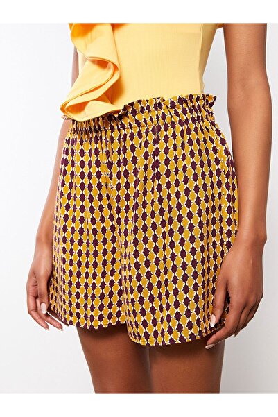 LC Waikiki Γυναικείο μαγιό Lcw Dream Elastic Waist με σχέδιο βισκόζης