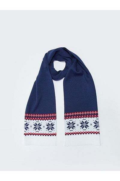 LC Waikiki Patterned Men's Knitwear Scarf