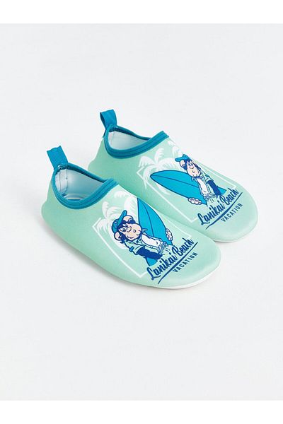 LC Waikiki LCW ACCESSORIES Nostalgic Monkey Printed Boy's Sea Shoes
