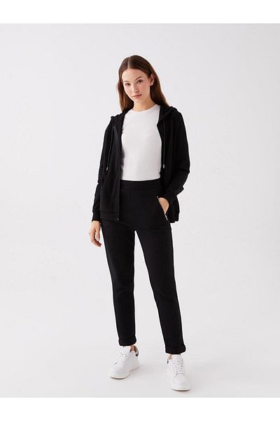 LC Waikiki Pantaloni de trening drepti cu talie elastică LCWAIKIKI Basic pentru femei