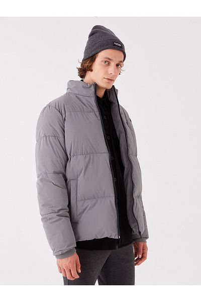LC Waikiki Ανδρικό πουπουλένιο παλτό - Standard Fit, Stand Collar