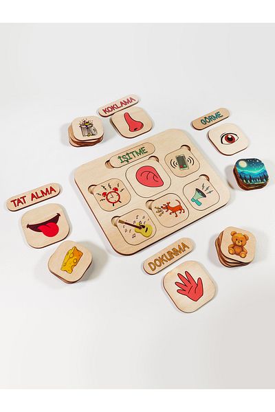 Crowart 5 Senses Set - Wooden Educational Toy