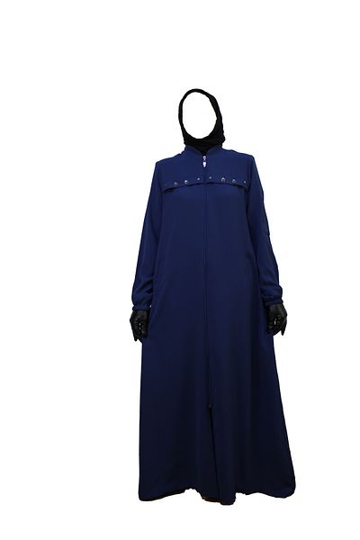 HESNA 6554 Model Blue Ferace - Dimensiune mare, design elegant cu fermoar
