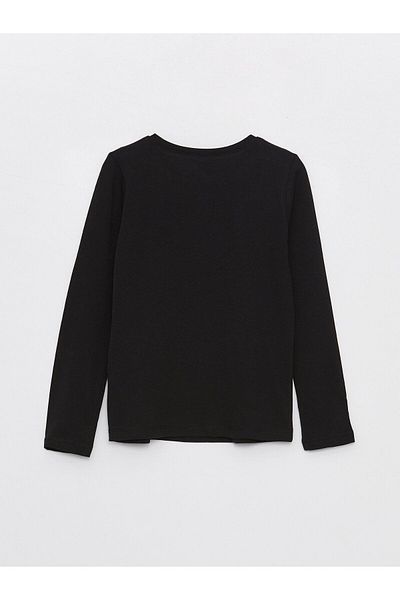 LC Waikiki Crew Neck Long Sleeve Girl's T-Shirt