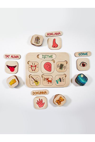 Crowart 5 Senses Set - Wooden Educational Toy