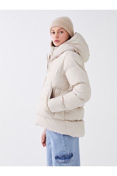 LC Waikiki Women's Puffer Hooded Coat