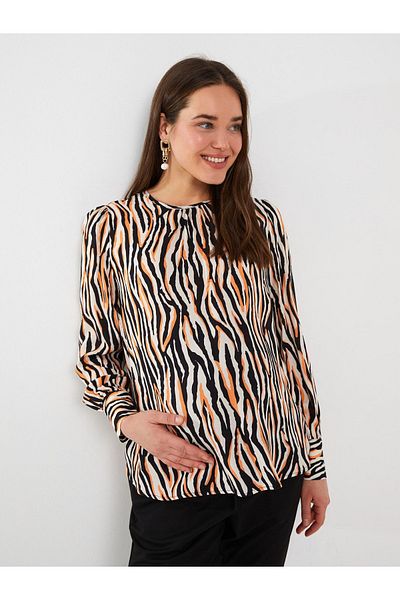 LC Waikiki Těhotenská blůza s dlouhým rukávem s výstřihem