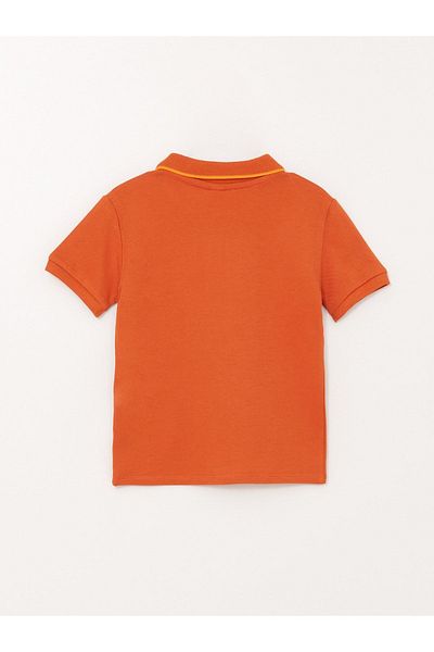 LC Waikiki Polo Neck Short Sleeve Printed Baby Boy T-Shirt