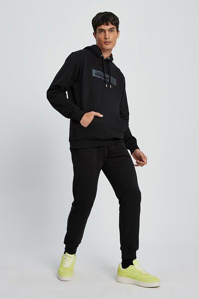 Ellesse Μαύρο ανδρικό φούτερ με κουκούλα EM075-BK