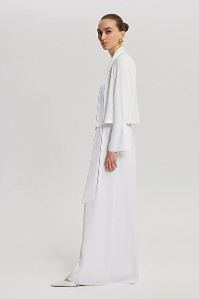 Touché Privé Σατέν μπουφάν - Ζώνη με λεπτομέρειες