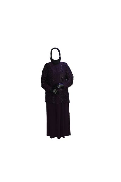 HESNA 1253 Set rochie și jachetă de seară model Mother
