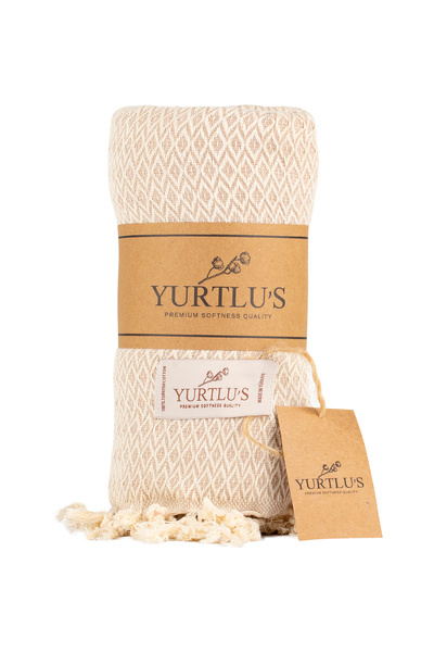 YURTLUS 95x180 سم بيشتيمال قطن 100% ناعم - سريع الجفاف، منشفة شاطئ عالية الجودة