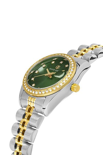 DAVID GUNER Retro Mini Case - Women's Wristwatch and Calendar