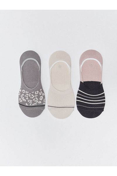 LC Waikiki Patterned Women's Ballerina Socks 3 Pack