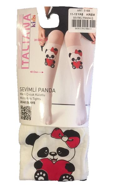İTALİANA Cute Panda Kids Pantyhose