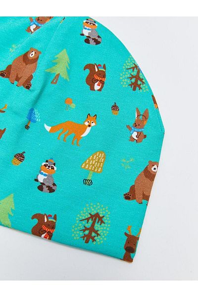 LC Waikiki LCW ACCESSORIES Bedruckte Baskenmütze für Jungen im 2er-Pack