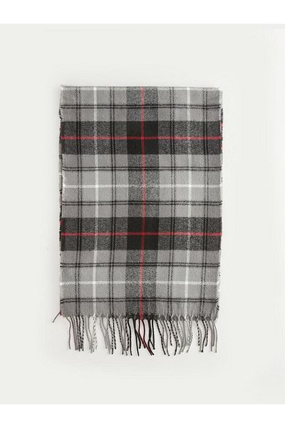 LC Waikiki LCW ACCESSORIES Plaid Patterned Tasseled Men's Scarf