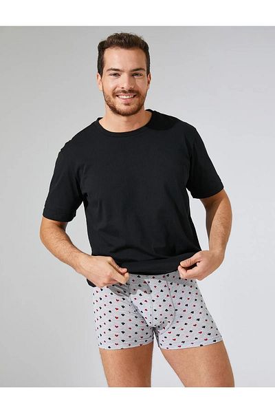 Koton 3 Συσκευασία Boxer Βαμβακερό σχέδιο