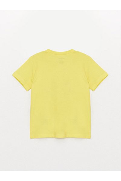 LC Waikiki Printed Short Sleeve Crew Neck T-Shirt for Baby Boy