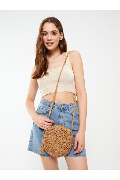 LC Waikiki Сламена дамска чанта през рамо