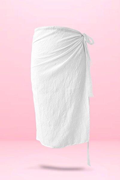 cott land Pareo White Tie-Up 80X140Cm