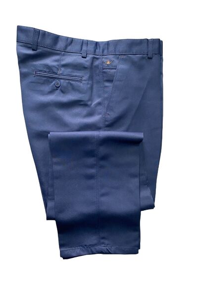 FAGETTO PANTOLON Artemis Jeans Patterned Classic 100% Cotton Washed Parliament Linen Trousers