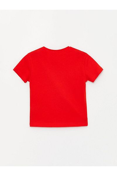 LC Waikiki LCW baby Crew Neck Printed Short Sleeve Baby Girl T-Shirt