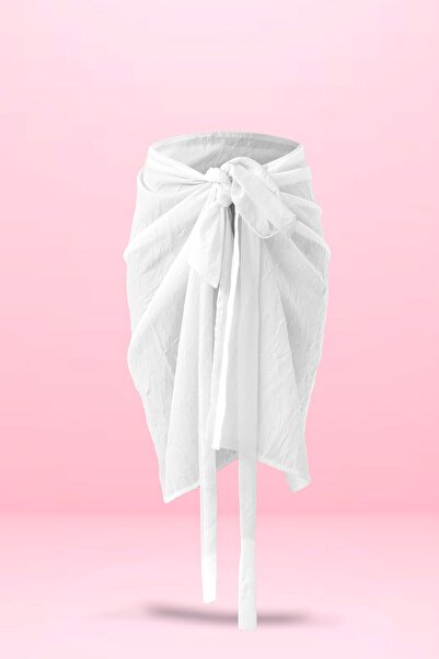 cott land Pareo White Tie-Up 80X140Cm