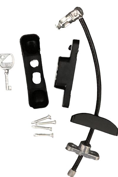 Netodak 4 Pieces of Child Safety Lock - Black Steel Rope Window Lock