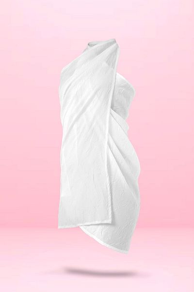 cott land Pareo White Tie-Up 80X140Cm