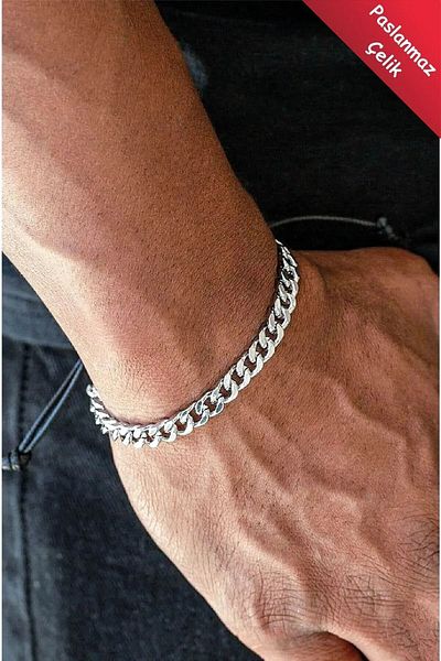 The Collection Stainless 4Pcs Men's Sports Steel Bracelet Set